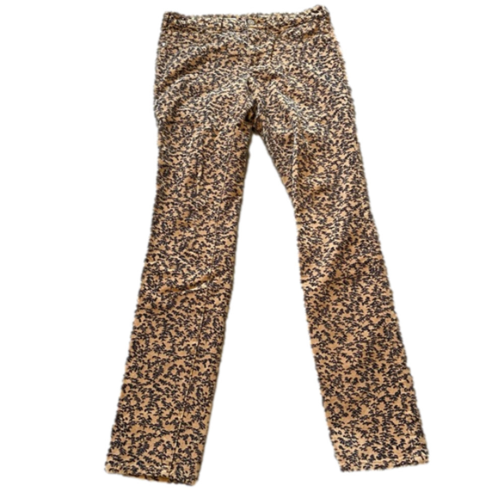 Pilcro corduroy printed serif pants